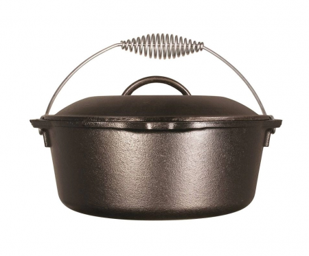 Vase pentru gătit din fontă - CEAUN DIN FONTA CU CAPAC - CUPTOR OLANDEZ 4,7 L LODGE L-8DO3