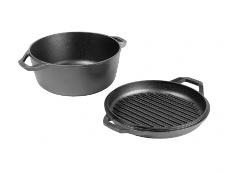 CEAUN DIN FONTA CU CAPAC - CUPTOR OLANDEZ 5,6 L LODGE L-C6DD [1]