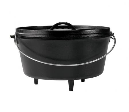 VASE DE GĂTIT - CEAUN DIN FONTA CU CAPAC - CUPTOR OLANDEZ 7,6 L LODGE L-12DCO3