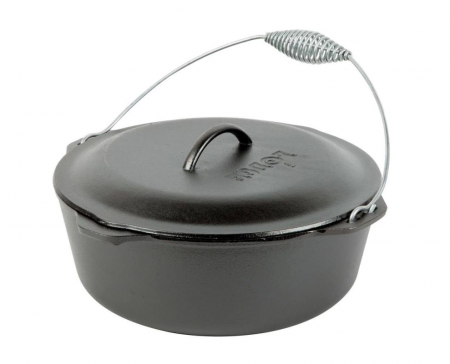 Vase pentru gătit din fontă - CEAUN DIN FONTA CU CAPAC - CUPTOR OLANDEZ 8.5 L LODGE L-12DO3