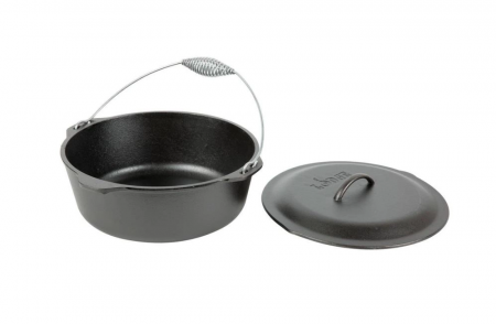 CEAUN DIN FONTA CU CAPAC - CUPTOR OLANDEZ 8.5 L LODGE L-12DO3 [2]