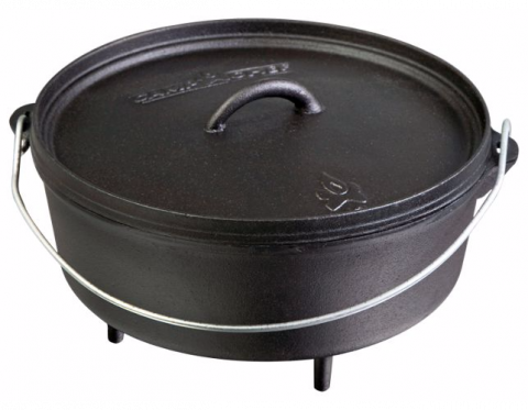Vase pentru gătit din fontă - Ceaun din fonta cu capac - cuptor olandez Camp Chef 21,6 cm 1,9 litri CC-SDO8