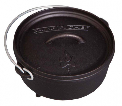 Ceaun din fonta cu capac - cuptor olandez Camp Chef 21,6 cm 1,9 litri CC-SDO8 [1]