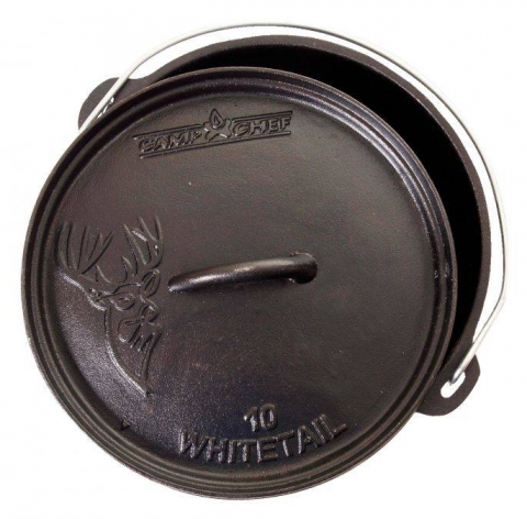 Ceaun din fonta cu capac - cuptor olandez Camp Chef 25,4 cm 3,8 litri CC-SDO10 [2]