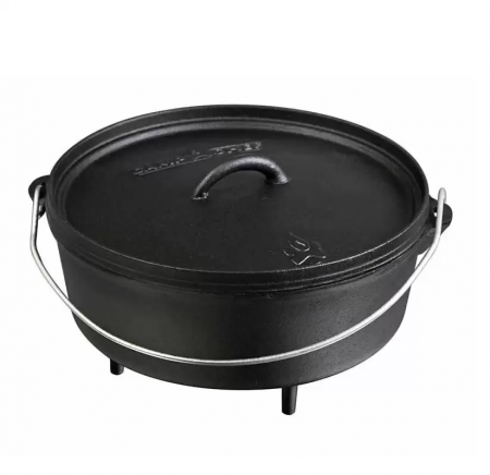 Vase pentru gătit din fontă - CEAUN DIN FONTA CU CAPAC - CUPTOR OLANDEZ CAMP CHEF 5,6 L CC-SDO12