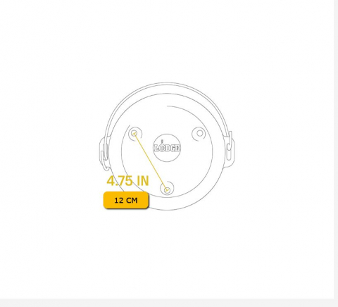 Ceaun din fonta cu capac - cuptor olandez Lodge 20 cm 1,9 litri L-8CO3 [10]