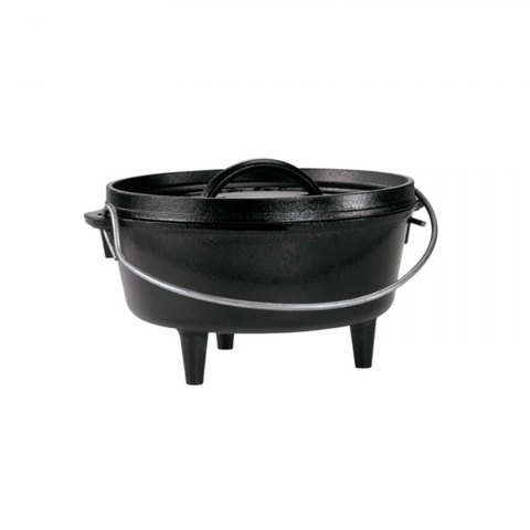 Vase pentru gătit din fontă - Ceaun din fonta cu capac - cuptor olandez Lodge 20 cm 1,9 litri L-8CO3