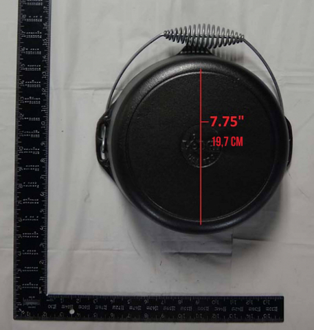 Ceaun din fonta cu capac - cuptor olandez Lodge 25,4 cm 4,7 litri L-8DO3 [8]