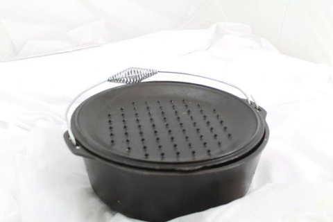 Ceaun din fonta cu capac - cuptor olandez Lodge 33 cm 8,5 litri L-12DO3 [12]