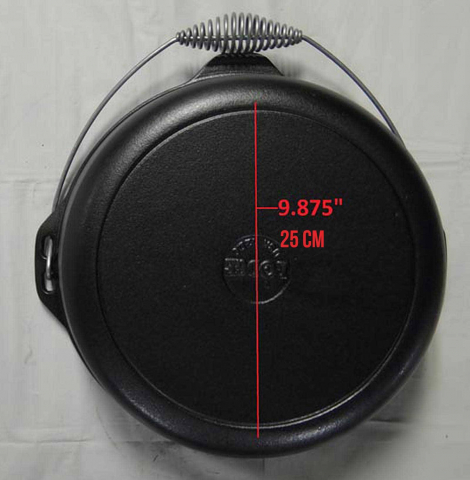 Ceaun din fonta cu capac - cuptor olandez Lodge 33 cm 8,5 litri L-12DO3 [19]