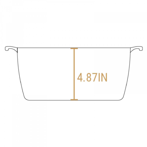 Ceaun din fonta cu capac - cuptor olandez Lodge triplu asezonat Blacklock 26 cm 5,2 litri BL02DO [5]