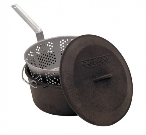 Vase pentru gătit din fontă - Ceaun din fonta cu friteuza 30 cm Camp Chef CC-CP12