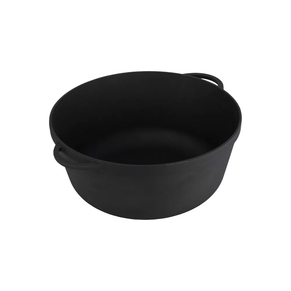 LICHIDARE STOC VASE DIN FONTĂ - CEAUN DIN FONTĂ EMAILAT NEGRU MAT 10 L