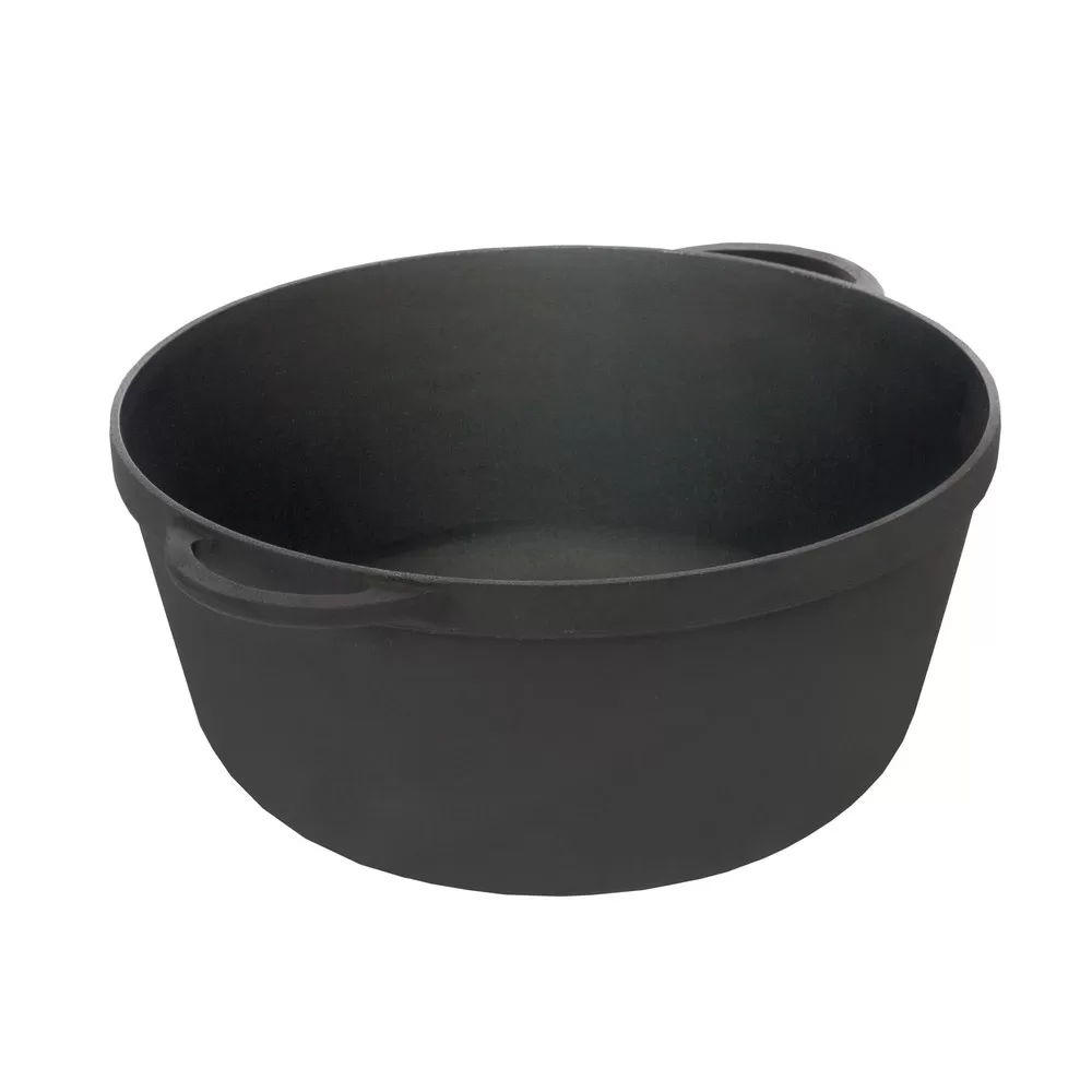 LICHIDARE STOC VASE DIN FONTĂ - CEAUN DIN FONTĂ EMAILAT NEGRU MAT 8 L