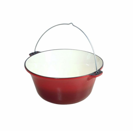 Ceaun din fonta emailata, culoare rosu, 10,8 litri, Perfect Home, 10569 [1]