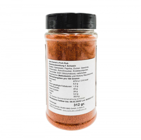 Condimente Jack Daniels Pork Rub 312 g JD-PR11OZ [1]
