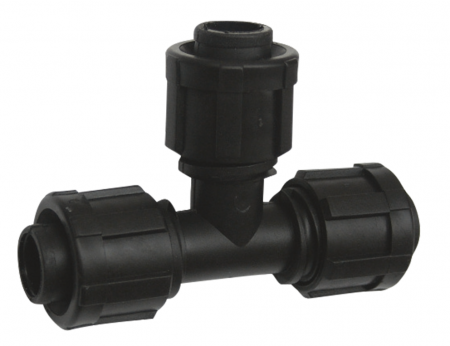 PRODUSE PENTRU GRĂDINARIT - CONECTOR TEU PENTRU BANDA PICURARE