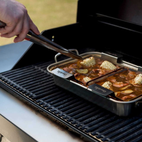 Cos din inox pentru gratar 25 x 16 x 7 cm Char-Broil 140016 [5]