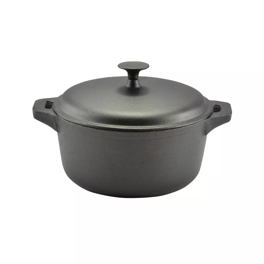 Vase pentru gătit din fontă - CRATITA CU CAPAC 26 CM