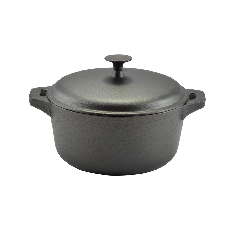 Vase pentru gătit din fontă - CRATITA DIN FONTA CU CAPAC 30 CM