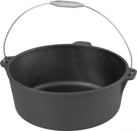 Vase pentru gătit din fontă - CRATITA DIN FONTA 10L CU CAPAC
