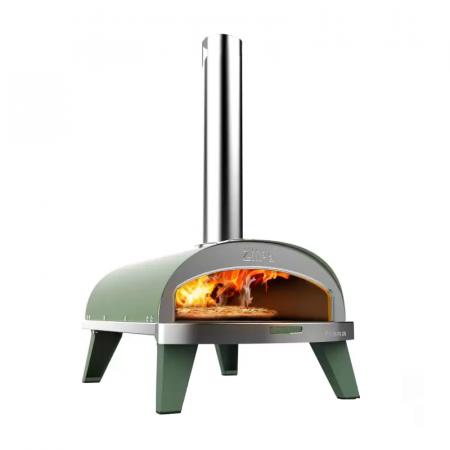 Cuptoare de pizza - CUPTOR PENTRU PIZZA COMPACT PE PELETI SI LEMNE EUCALYPTUS ZIIPA22-002
