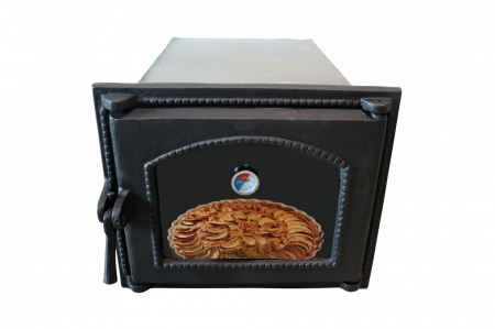 Uși pentru sobă și șemineu - cuptor-punctat-la-semirotund-termometru-300-grade