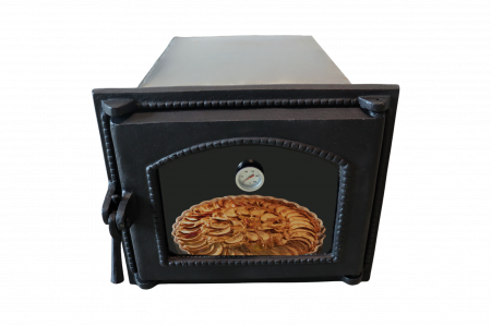 Uși pentru sobă și șemineu - cuptor-punctat-la-semirotund-termometru-500-grade