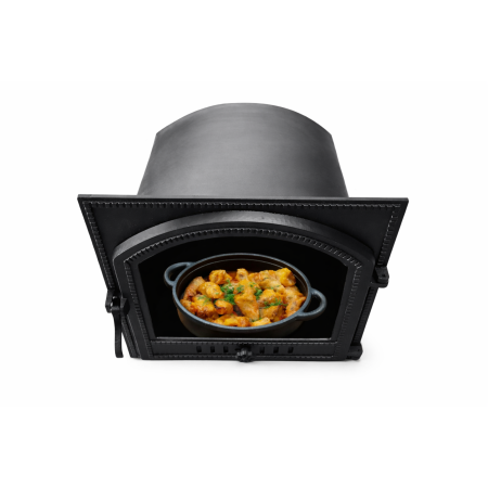 Uși de cuptor - CUPTOR SOBĂ CU UȘĂ FONTĂ STIL 50 PUNCTAT