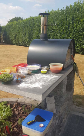 Cuptor traditional pentru pizza pe lemne Maximus Arena negru [6]