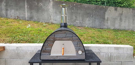 Cuptor traditional pentru pizza pe lemne Maximus Arena negru [9]