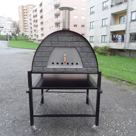 Cuptor traditional pentru pizza pe lemne Maximus Prime Arena Black [3]