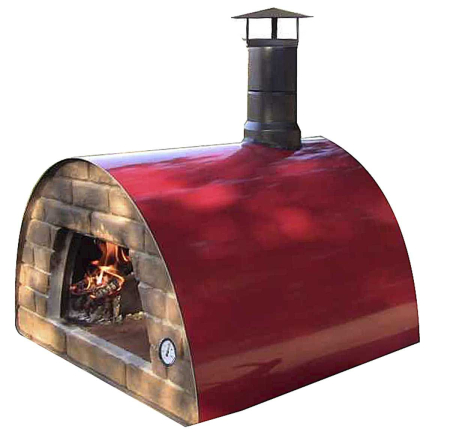 Cuptoare de pizza - Cuptor traditional pentru pizza pe lemne Maximus rosu