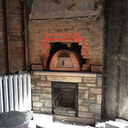 Cuptor traditional pentru pizza pe lemne Maximus rosu [8]