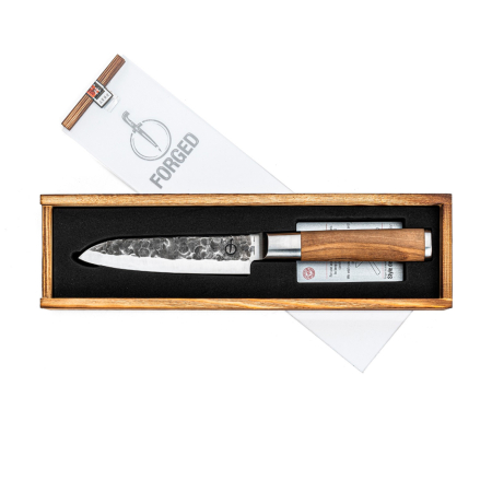 Cutit Santoku 14 cm Forged Olive OLIVESANTOKU14CM [1]