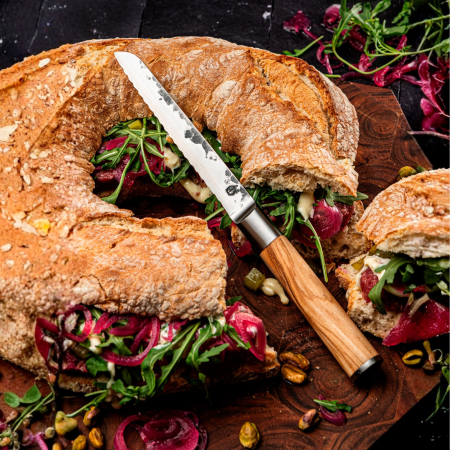 Cutit universal cu lama zimtata Forged Olive OLIVEUNISER [5]