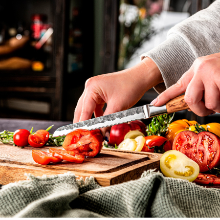 Cutit universal cu lama zimtata Forged Olive OLIVEUNISER [2]