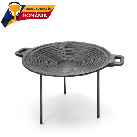 Vase pentru gătit din fontă - disc-fonta-asezonat-400-mm-romania