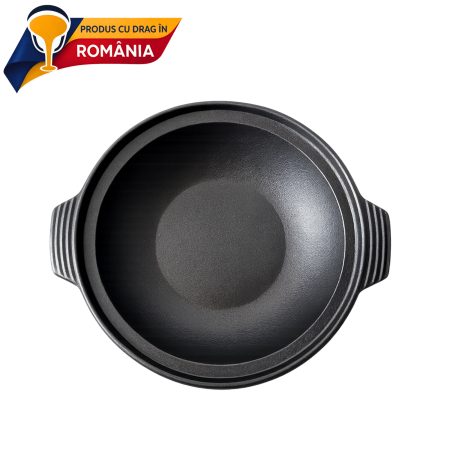 PRODUS ÎN ROMÂNIA - Farfurie rotundă din fontă pentru servire  Ø 195 mm