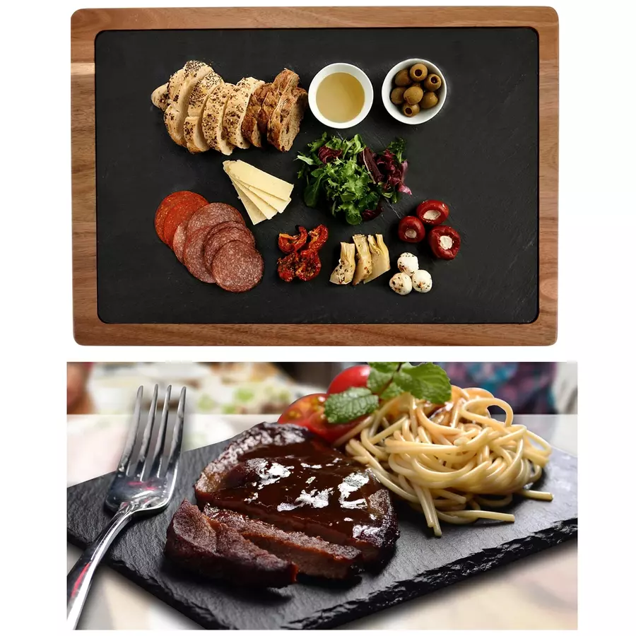 FUND, PLATOU PENTRU SERVIRE DIN ARDEZIE CU RAMA DE SALCAM 33X23 CM [6]