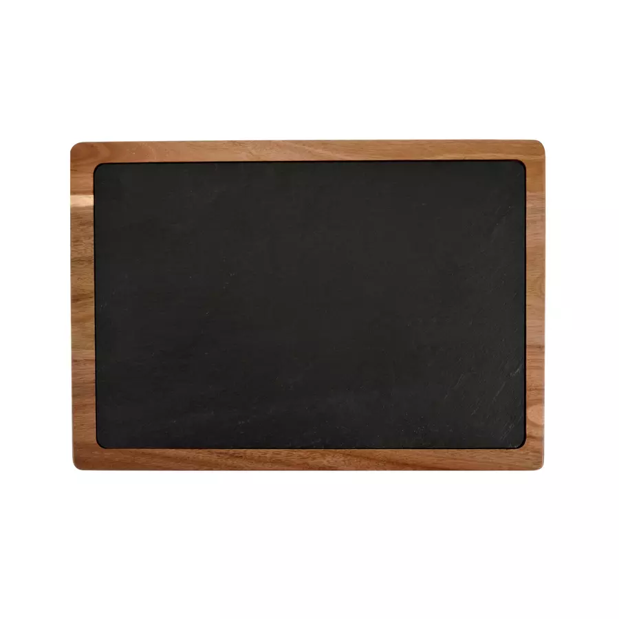 Ustensile gatit - FUND, PLATOU PENTRU SERVIRE DIN ARDEZIE CU RAMA DE SALCAM 33X23 CM