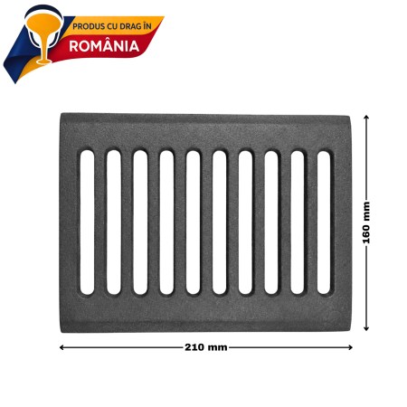 Grătar cenușar din fontă 210 x 160 mm [1]