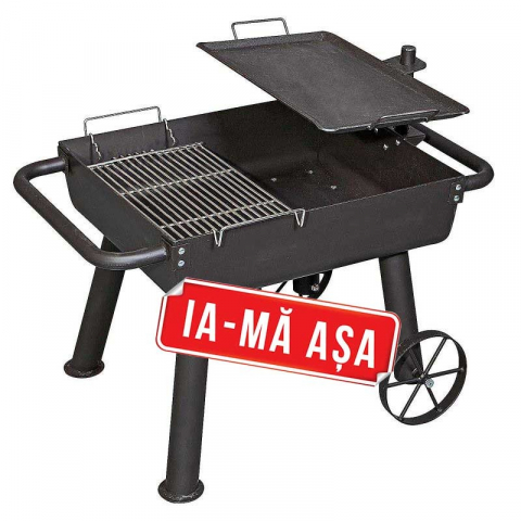 Grătare pe cărbuni - Gratar de campanie pe carbuni Cook Wagon Camp Chef CC-FPGG, grila otel, tava fonta