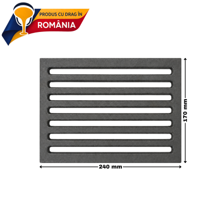 GRĂTAR DIN FONTĂ ABBA 240 x 170 mm [1]