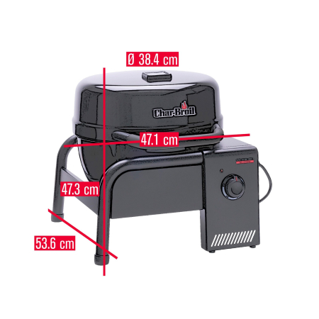 Gratar electric 1.500 Wati, 320 grade Celsius, TRU-Infrared, Char-Broil Bistro E Cube 140257 [8]
