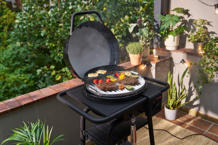 Gratar electric 2.100 W si pe carbuni hibrid, 370 grade Celsius, TRU-Infrared, Char-Broil Patio Bistro E2Coal 140255 [15]