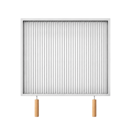 GRĂTARE DE GRĂDINĂ - Grătar inox 590 x 590 mm, bară 8 mm, mânere detașabile - Standard