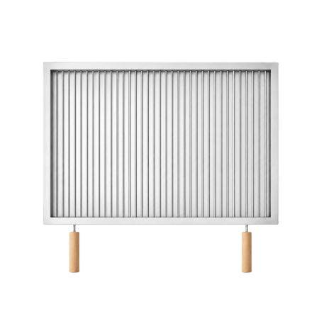 Grătare din inox - Grătar inox 650 x 540 mm, bară 6 mm, mânere detașabile - Standard