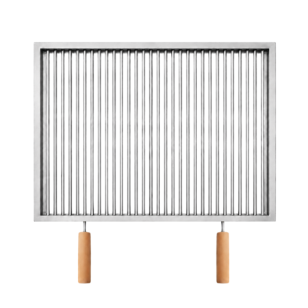Grătare din inox - Grătar inox 690 x 500 mm, bară 10 mm, mânere detașabile - Standard