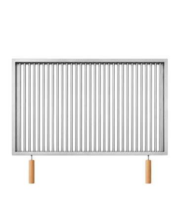 Grătare din inox - Grătar inox 710 x 600 mm, bară 10 mm, mânere detașabile - Standard